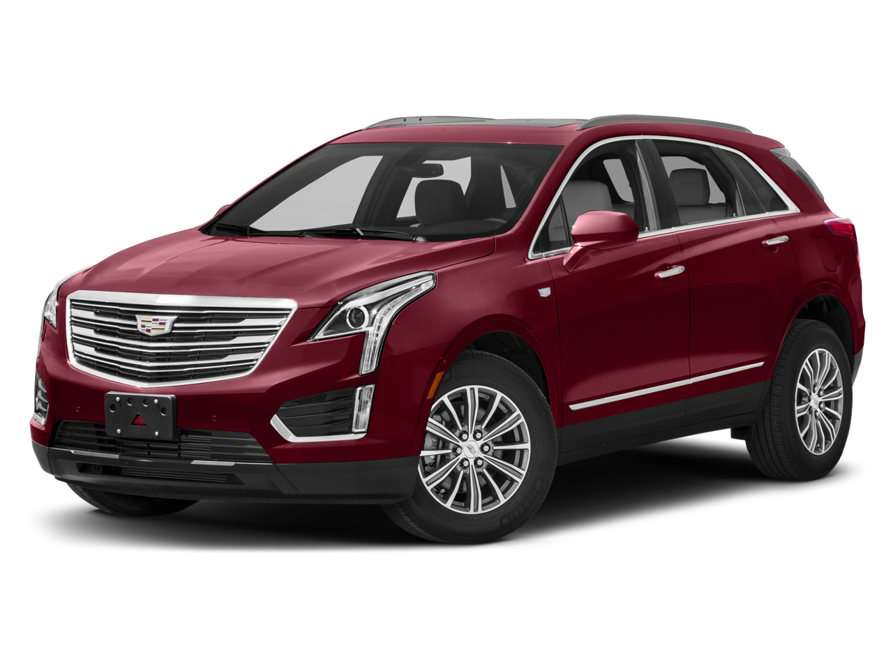 2019 Cadillac XT5 Platinum AWD in Crystal White Tricoat — front three-quarter view