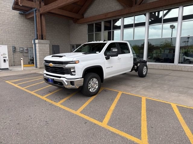 2026 Chevrolet Silverado 3500 HD LT in Summit White — front three-quarter view