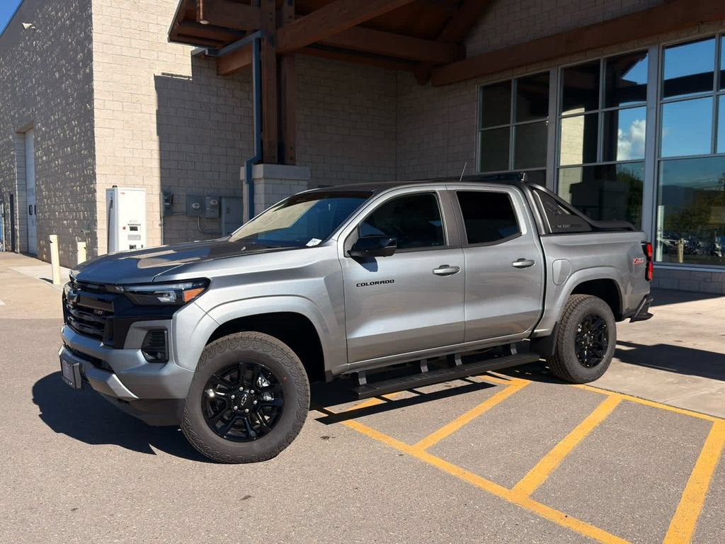 2026 Chevrolet Colorado Z71 in Sterling Gray Metallic — front three-quarter view