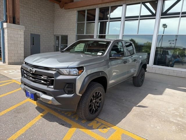 2026 Chevrolet Colorado Trail Boss in Sterling Gray Metallic — front three-quarter view