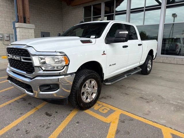 2024 RAM 2500 Big Horn in White — front three-quarter view