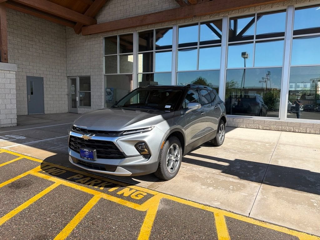2026 Chevrolet Blazer 3LT in Sterling Gray Metallic — front three-quarter view