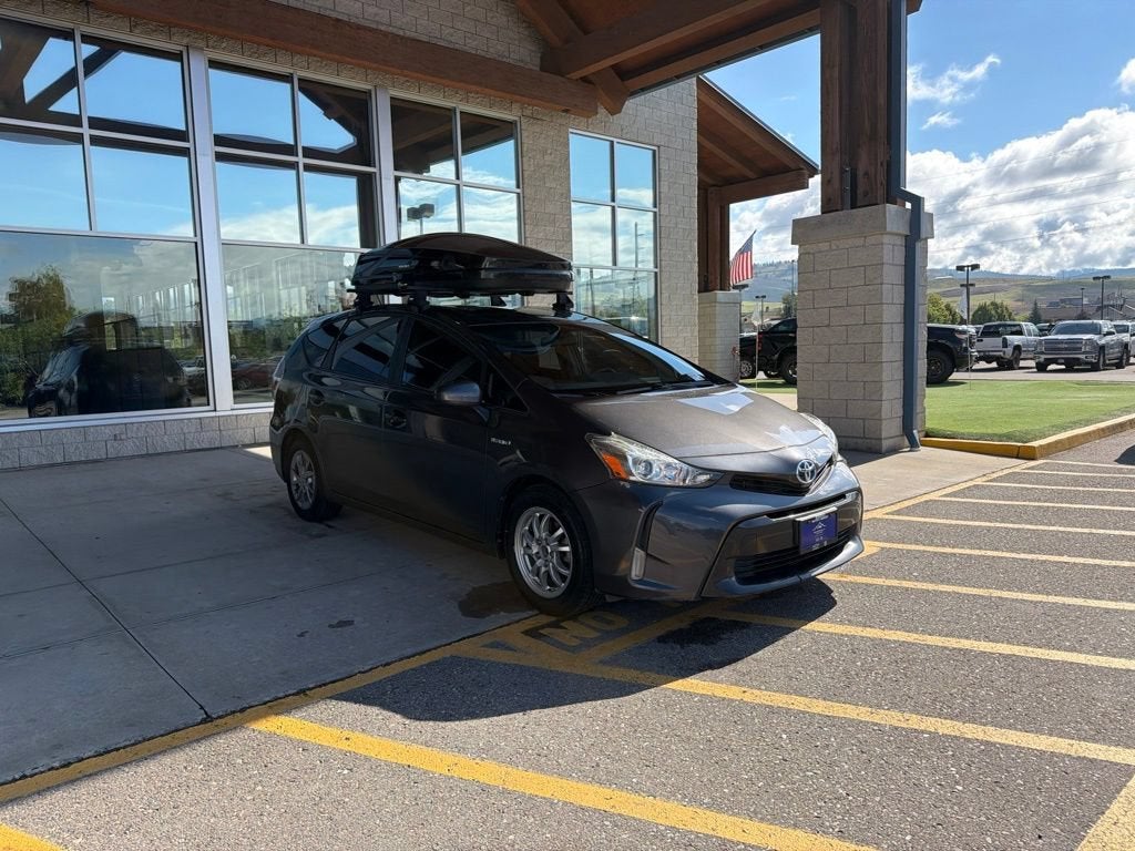 2015 Toyota Prius v — rear three-quarter view